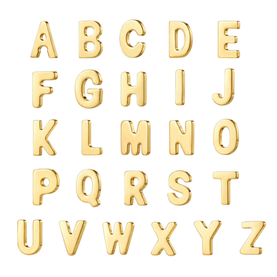 Initial Letter Flat Back Stud