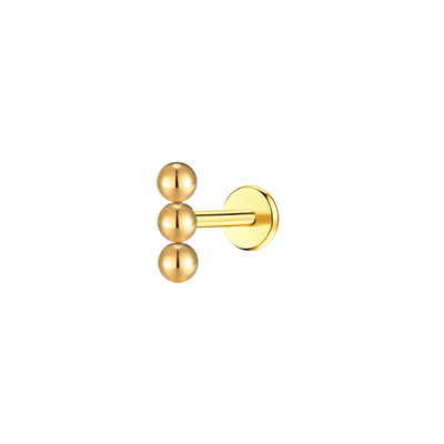 Beaded Bar Flat Back Stud