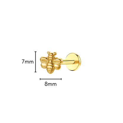 Bumblebee Flat Back Stud