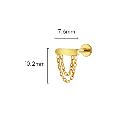 Chain Reaction Flat Back Stud