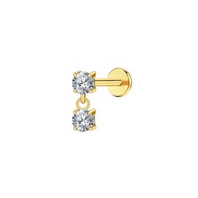 Crystal Cascade Flat Back Stud