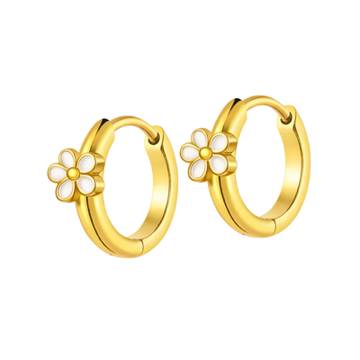 Daisy Enamel Clicker Hoops