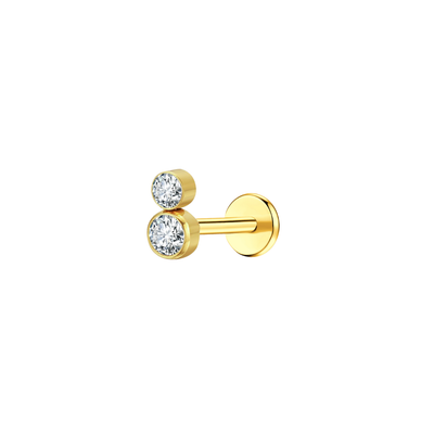 Double Down Flat Back Stud