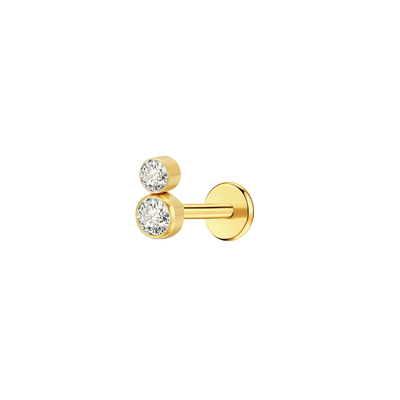 Double Down Flat Back Stud