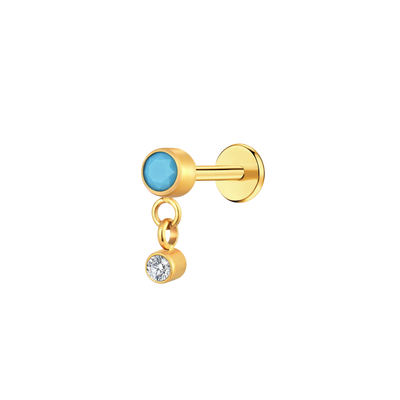 Duo Drop Flat Back Stud
