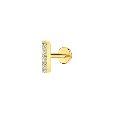 Gem Bar Flat Back Stud