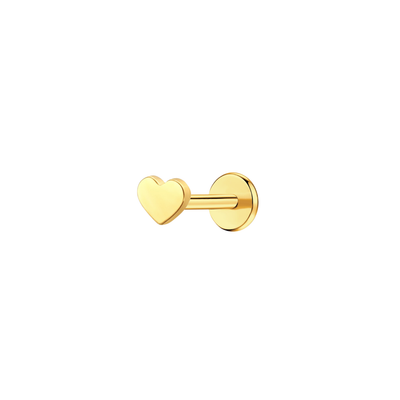 Heart Attack Flat Back Stud