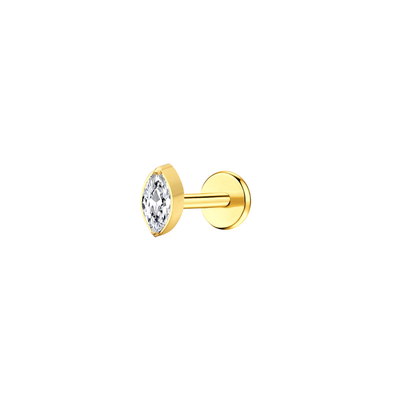 Marquise Flat Back Stud