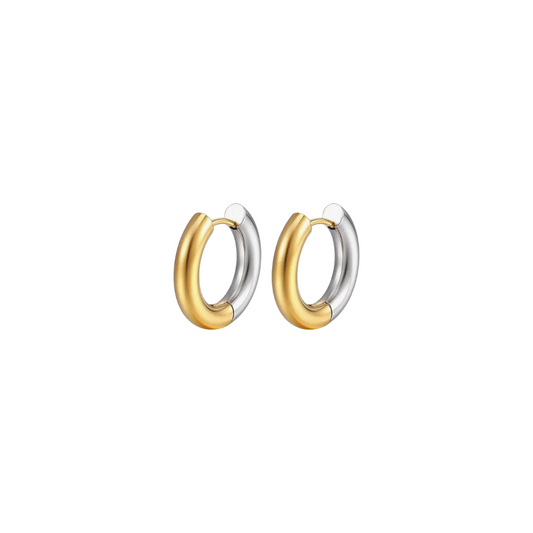 Mixed Metal Hoops