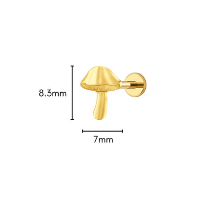 Mushroom Flat Back Stud