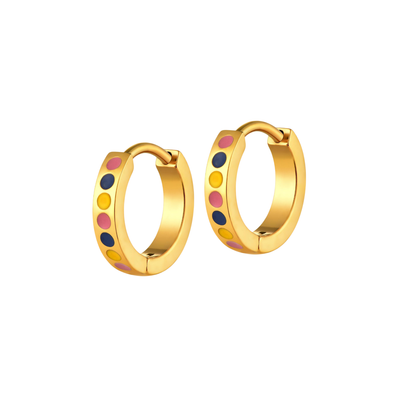 Sprinkle Hoops in Titanium