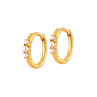 Pearl Trio Hoops