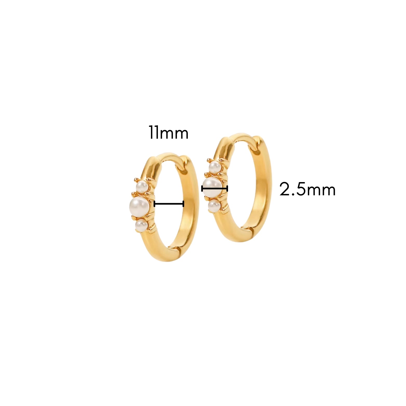 Pearl Trio Hoops