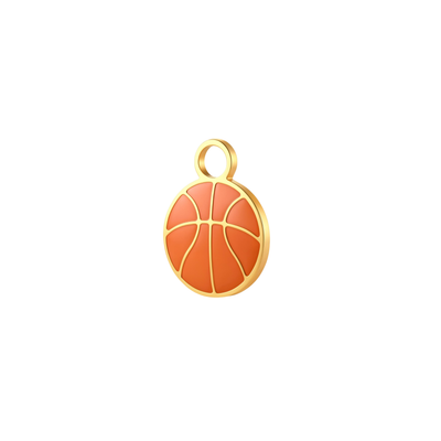 Slam Dunk Enamel Hoop Charm