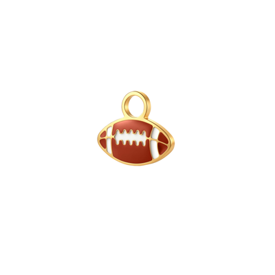 Touchdown Enamel Hoop Charm